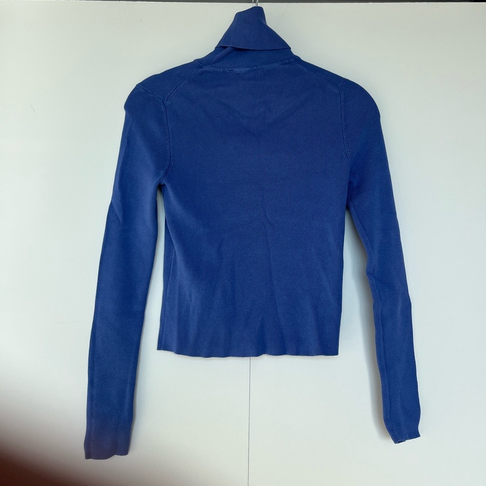 Zara Ribbed Cropped Turtle Neck - Picture 2 of 3